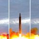 A Hwasong-12 ballistic missile launches from North Korea Tuesday. KCNA Photo